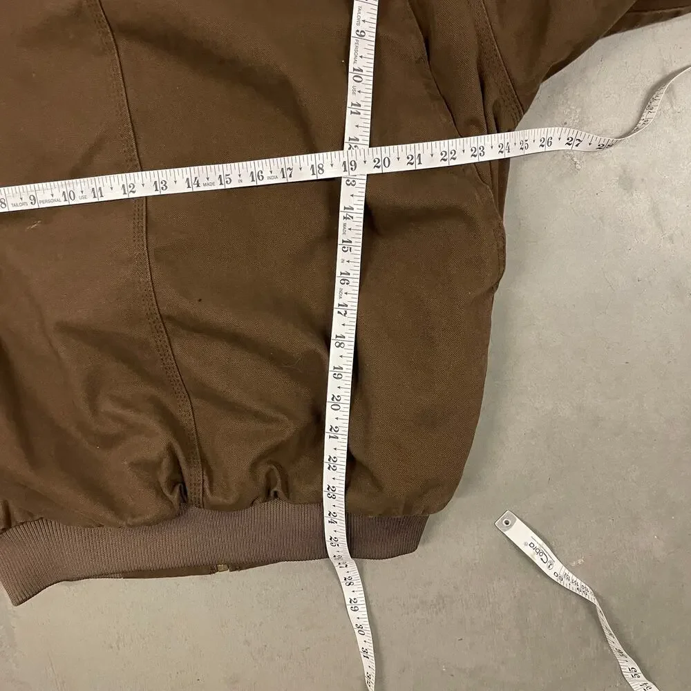 vintage y2k berne canvas hooded work jacket